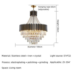 Acubens Crystal Chandelier