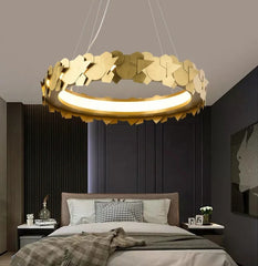 Gliese Golden Steel Chandelier