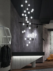 Merak Globe Stairs Chandelier