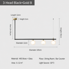 Dubhe Offset Globe Pendant Lamp
