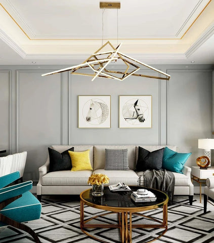 Gomeisa Steel Geometric Chandelier Gomeisa Steel Geometric Chandelier