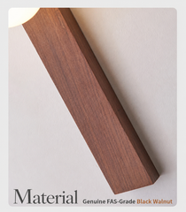 Alphard Walnut Twin Globe Wall Lamp