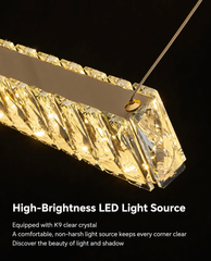 Sadr Spiral Crystal Bar Chandelier