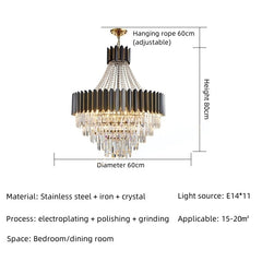 Acubens Crystal Chandelier