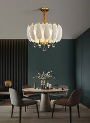 Pollux Lotus Copper Chandelier