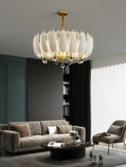 Pollux Lotus Copper Chandelier