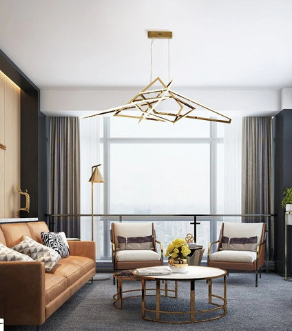 Gomeisa Steel Geometric Chandelier Gomeisa Steel Geometric Chandelier
