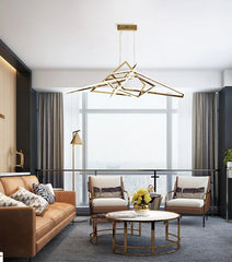 Gomeisa Steel Geometric Chandelier