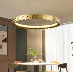 Gliese Golden Steel Chandelier