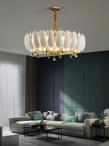 Pollux Lotus Copper Chandelier Pollux Lotus Copper Chandelier