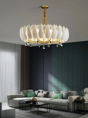 Pollux Lotus Copper Chandelier