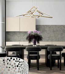 Gomeisa Steel Geometric Chandelier