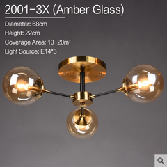 Mahasim Glass Globe Chandelier