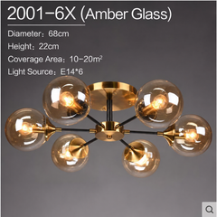 Mahasim Glass Globe Chandelier