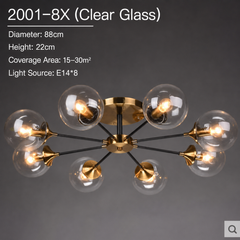 Mahasim Glass Globe Chandelier