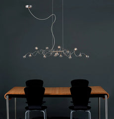 Sadalbari Flowing Globe Chandelier