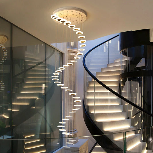 Denebola Spiral Disc Chandelier