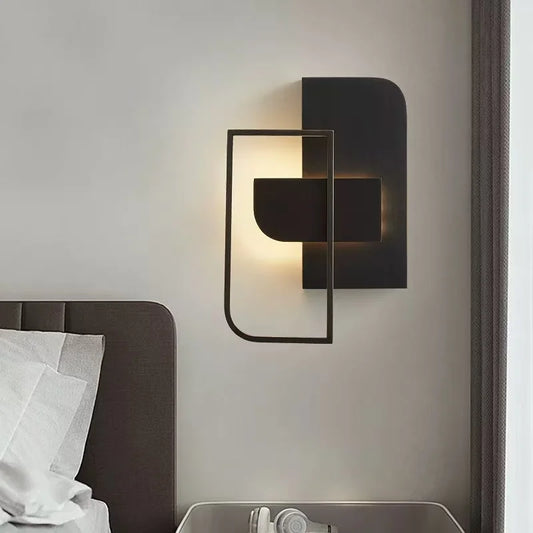 Fawaris Layered Panel Frame Wall Lamp