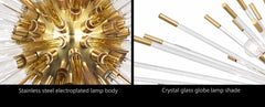 Anser Dandelion Rod Burst Chandelier