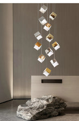 Acamar Glass Cube Chandelier