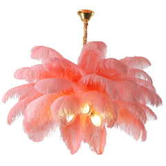 Aludra Layered Feather Chandelier