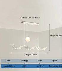 Albali Twin Wave Globe Pendant Lamp