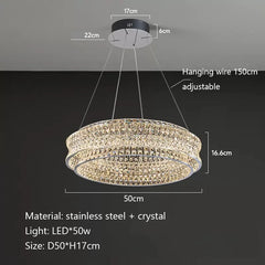 Alnair Crystal Halo Chandelier