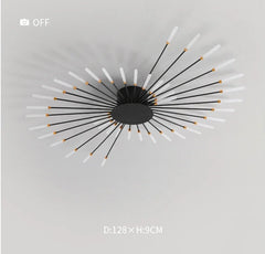 Brachium Starburst Rod Ceiling Light