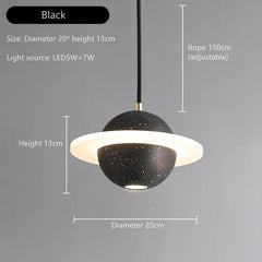 Caph Saturn Cement Pendant Lamp