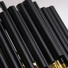 Mensae Black Tube Crystal Chandelier