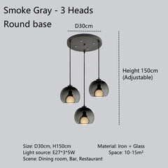 Imai Glass Dome Globe Pendant Lamp