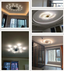Brachium Starburst Rod Ceiling Light