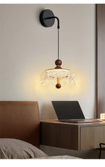 Talitha Walnut Waterdrop Wall Lamp