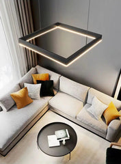 Schedar Layered Square Chandelier