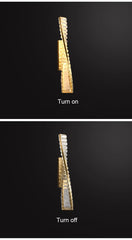 Adhafera Twisted Crystal Bar Wall Lamp