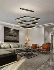 Schedar Layered Square Chandelier