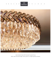Sarin Chevron Crystal Chandelier