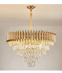 Mensae Spiked Tube Crystal Chandelier