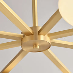 Tarf Oval Glass Disc Chandelier
