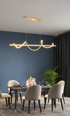 Albaldah Wave Bar Pendant Lamp