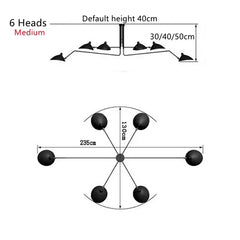 Ashlesha Duckbill Branch Ceiling Light
