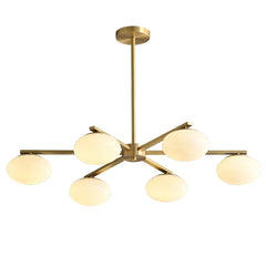 Tarf Oval Glass Disc Chandelier
