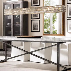 Alnair Rectangular Crystal Chandelier
