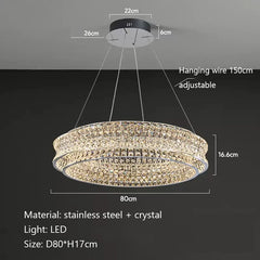 Alnair Crystal Halo Chandelier