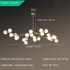 Hamal Canopy Globe Chandelier