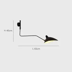 Ashlesha Duckbill Swing Arm Wall Lamp