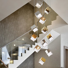 Acamar Glass Cube Chandelier