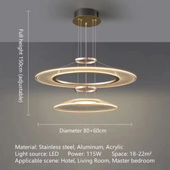 Alcyone Mesh Ring Chandelier