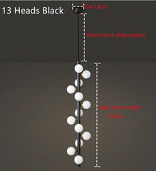Hamal Globe Branch Pendant Lamp