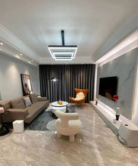 Schedar Layered Square Chandelier